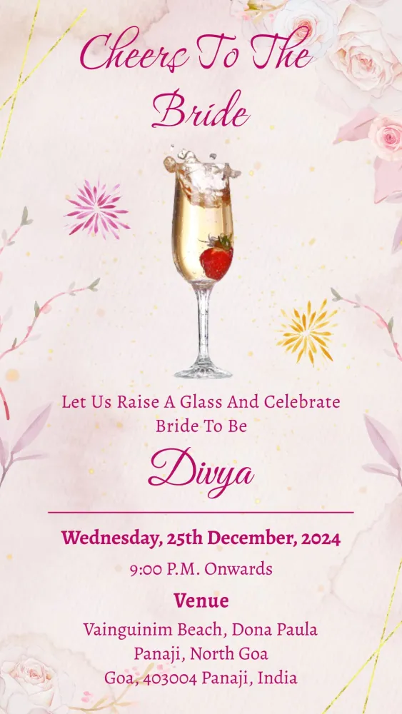 Bachelorette Party Invitation - Wedding invitation template