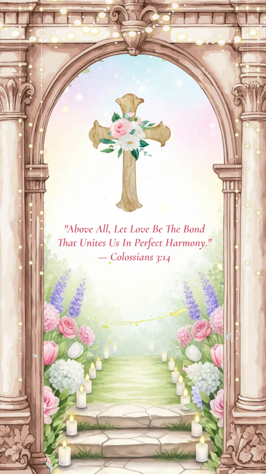 Christian Wedding Invitation Card