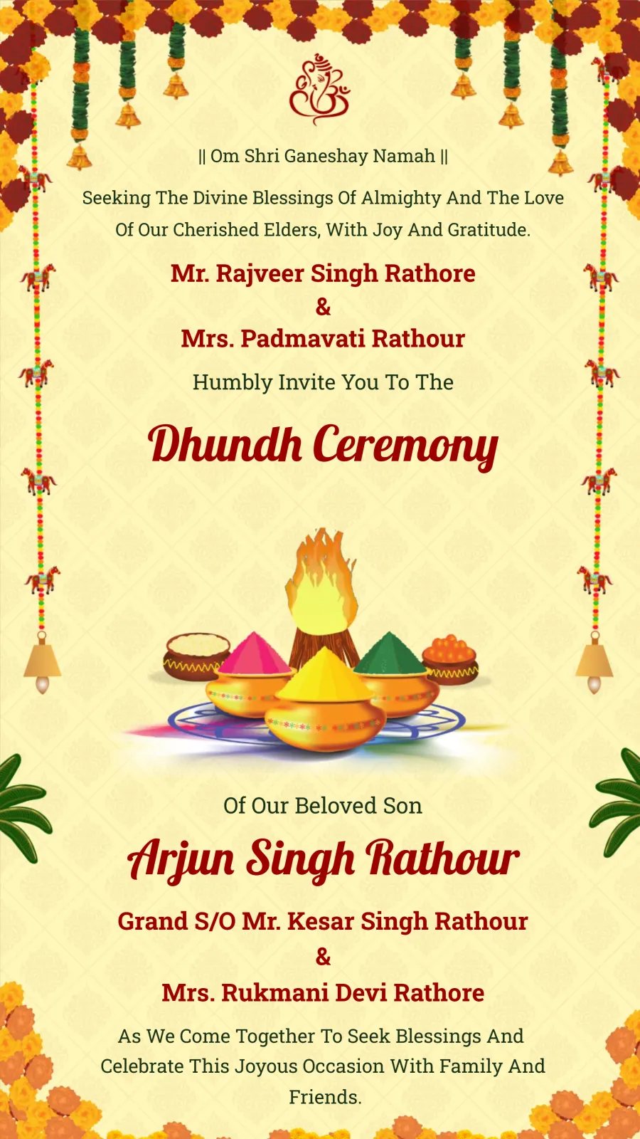 Holi Dhund Invitation Video