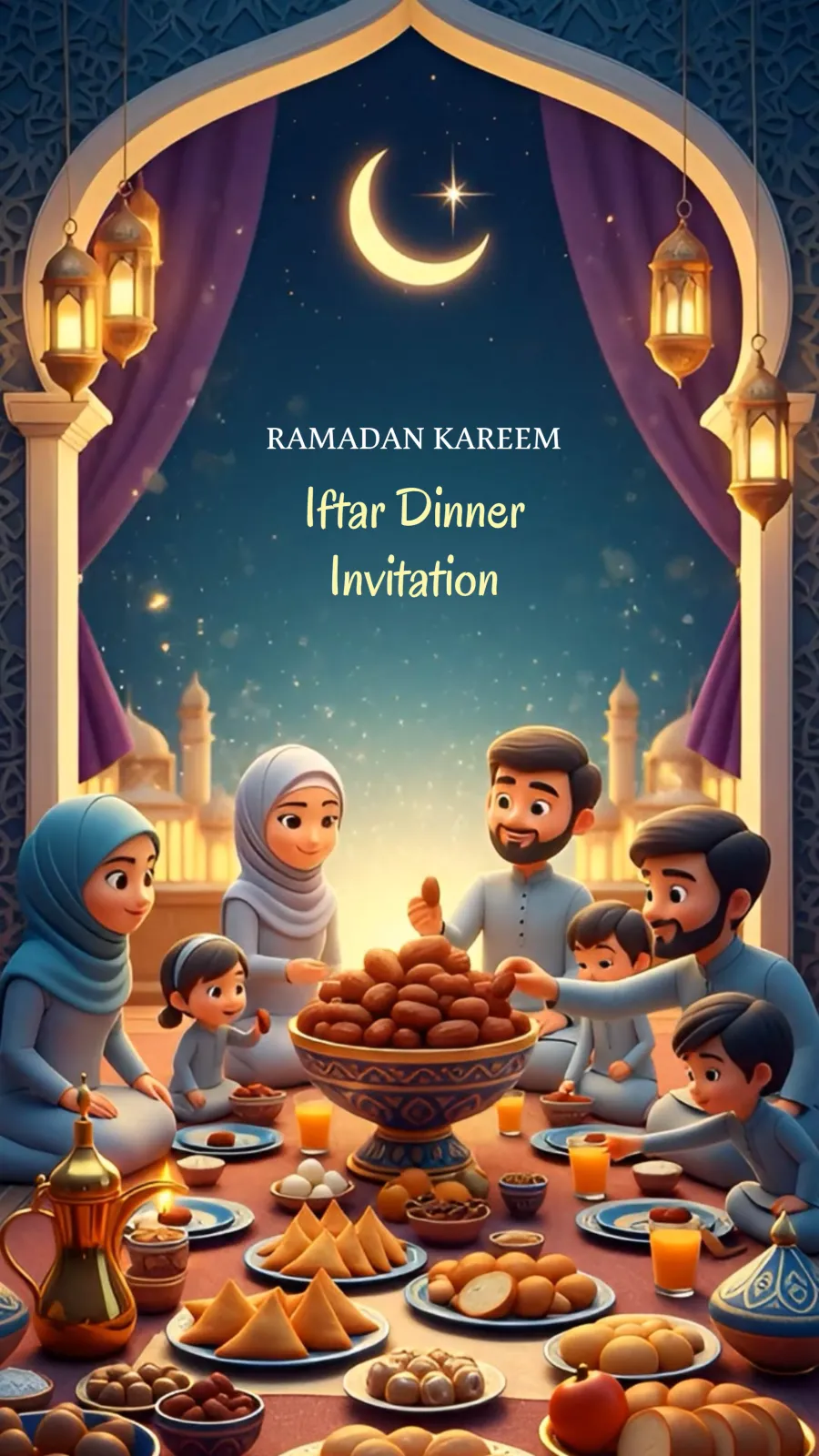 Iftar Dinner Invitation Video Template
