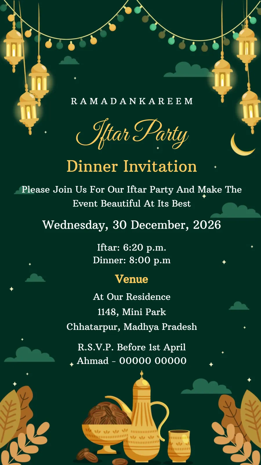 Ramadan Iftar Invitation