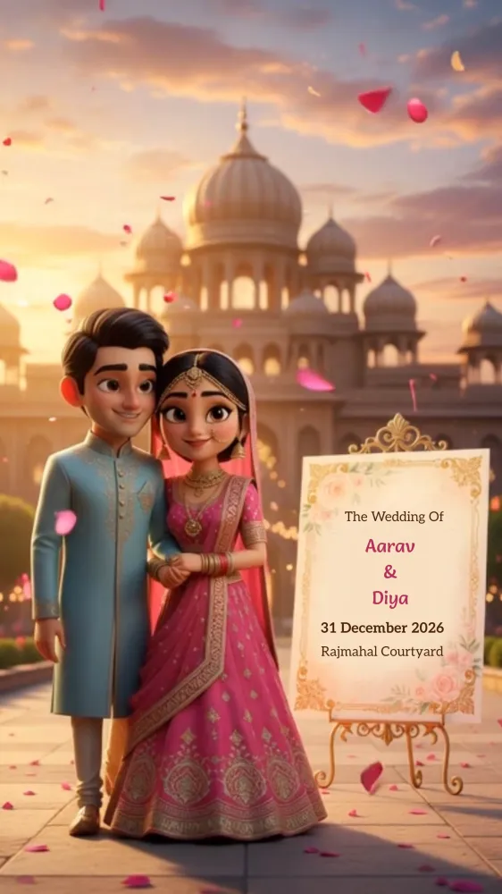 3d Hindu Wedding Invitation Video - Wedding invitation template