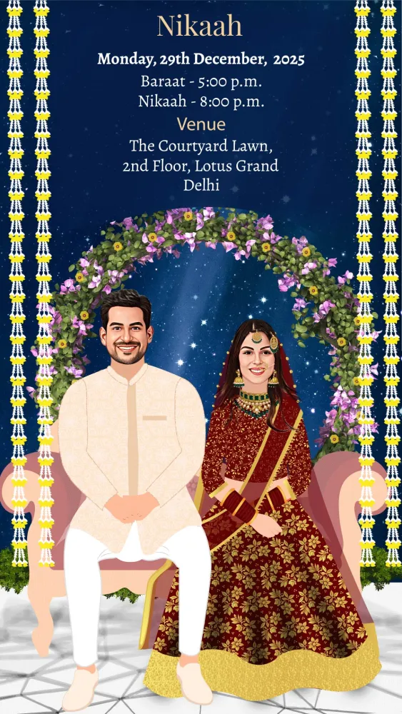 Muslim Wedding Invitation - Wedding invitation template