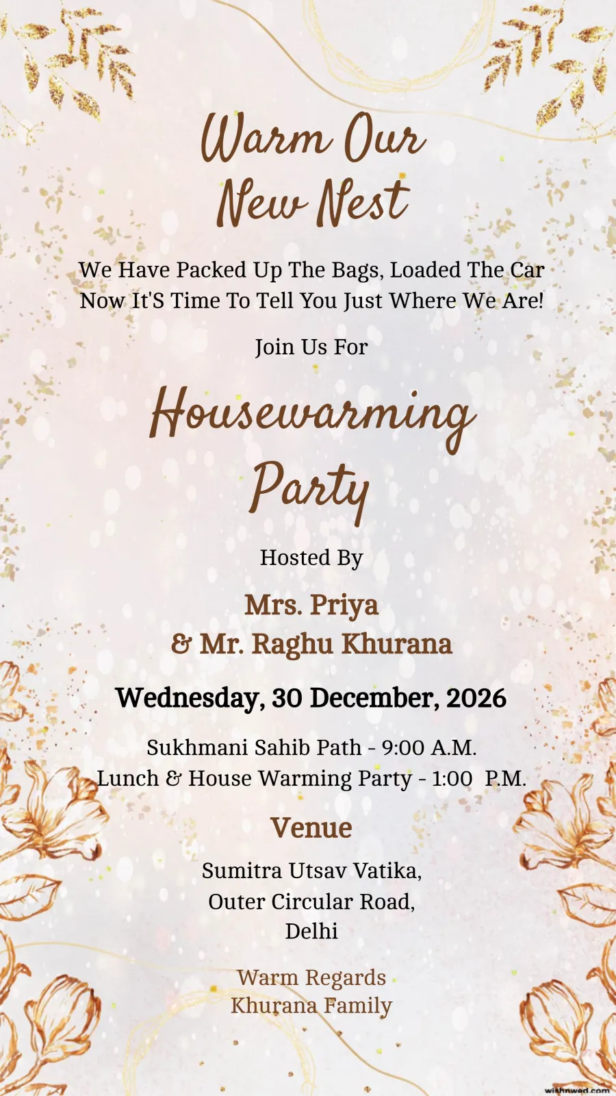 Housewarming Invite