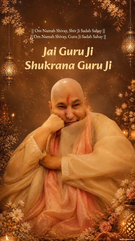 Guruji Ka Satsang Invitation Video - Pooja & Rituals invitation template