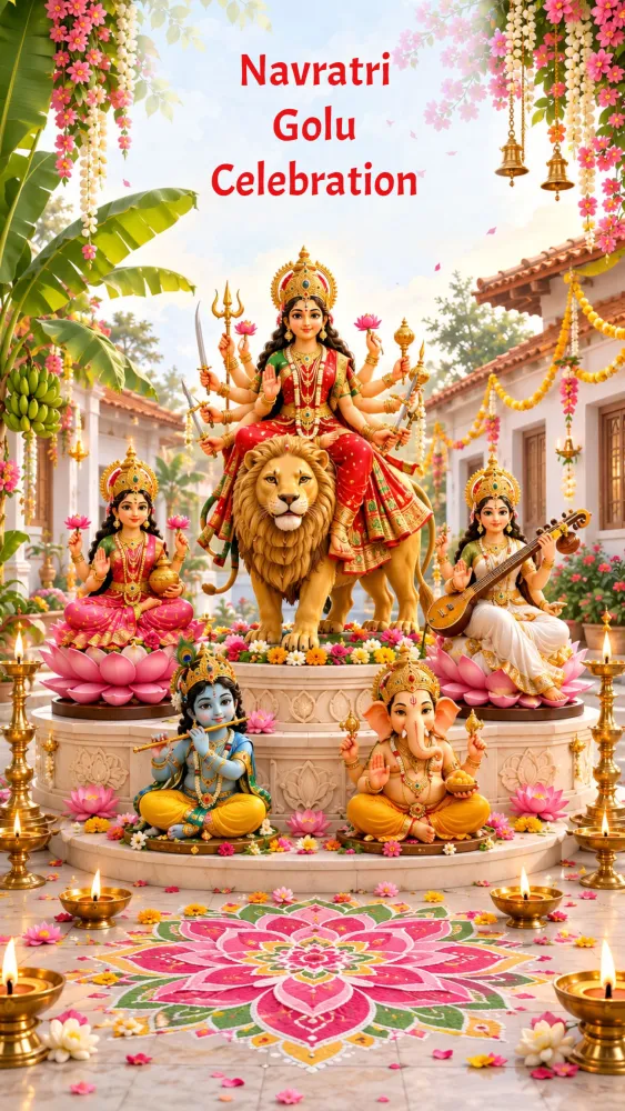Navratri Golu Invitation Video - Festivals invitation template