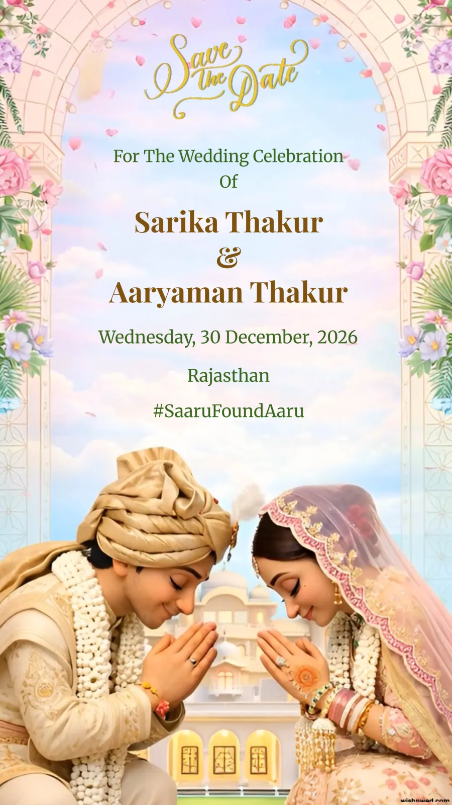Sidharth Kiara Inspired Wedding Invitation Video