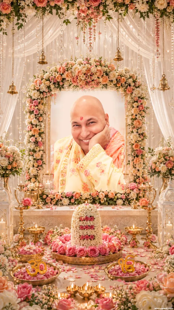 Divine Guru Ji Satsang Invitation - Pooja & Rituals invitation template