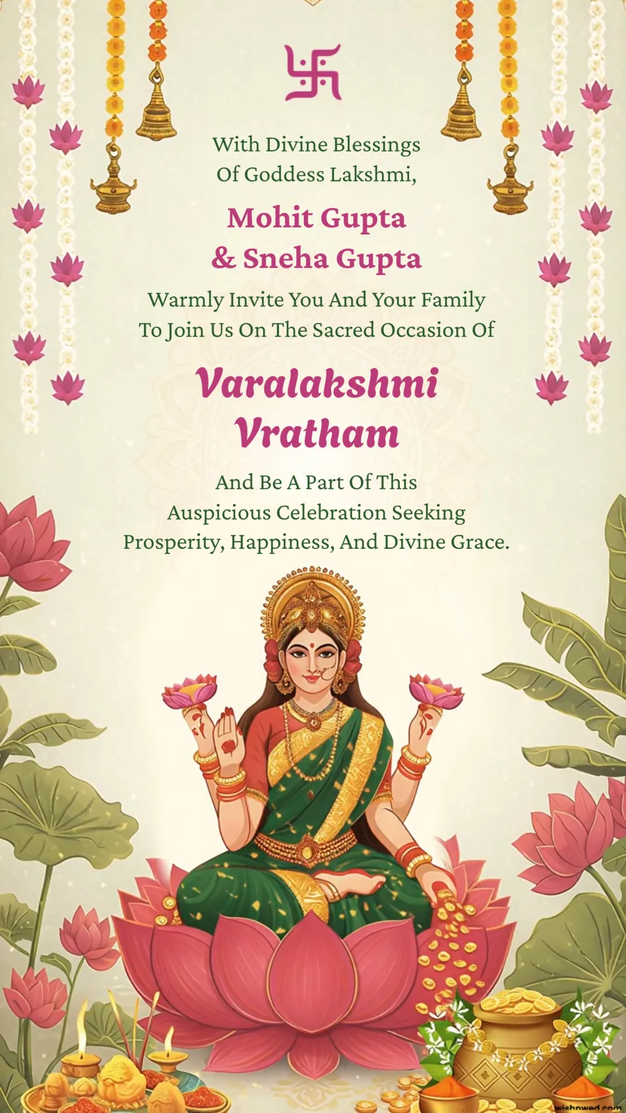 Varalakshmi Vratham Invitation Video