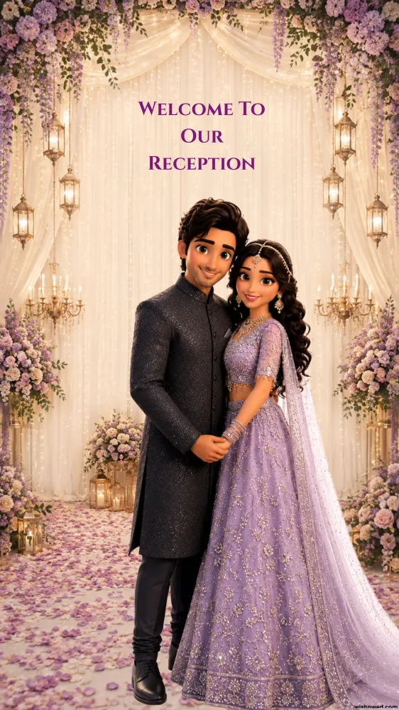 3D Reception Ceremony Invitation Video - Wedding invitation template